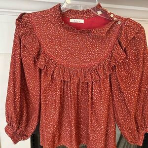 Doen Women's Red Floral Top